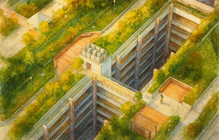 Rescon - Buildings (AI generated with ChatGPT)